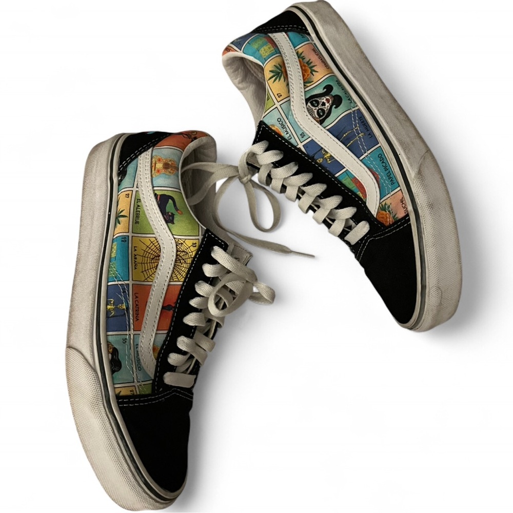 Vans Old Skool Loteria Patchwork Multicolor Sneakers - Women's 8.5